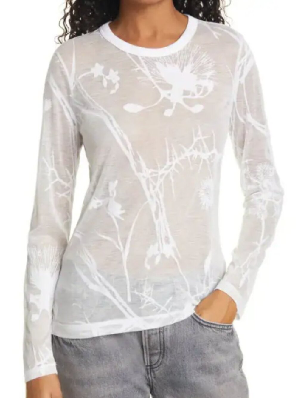 RAG & BONE VALENCIA FLORAL LONG SLEEVE TOP NWT